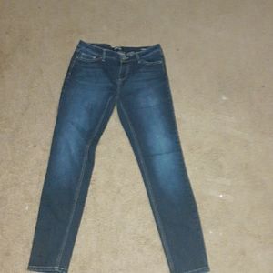 barely worn blue jeans